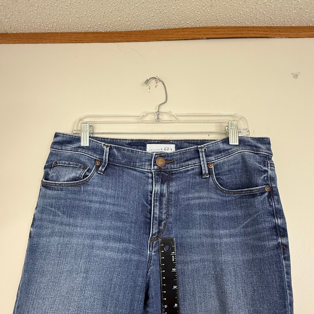 LOFT Jeans Womens 8 29 Modern Boot Blue Denim Mid Rise Bootcut Stretch Pants - Picture 2 of 9